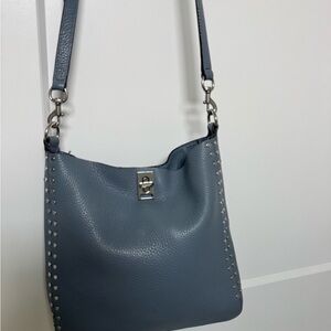 Rebecca Minkoff Slate Blue Studded Shoulder Bag